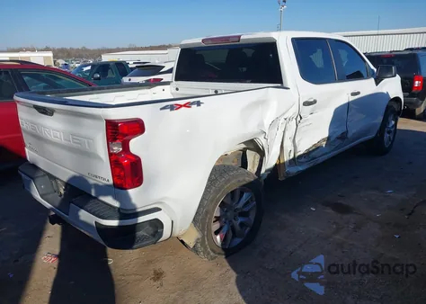 2022 Chevrolet Silverado 1500 4Wd Short Bed Custom из США, поврежденный, VIN 3GCPDBEK1NG636339